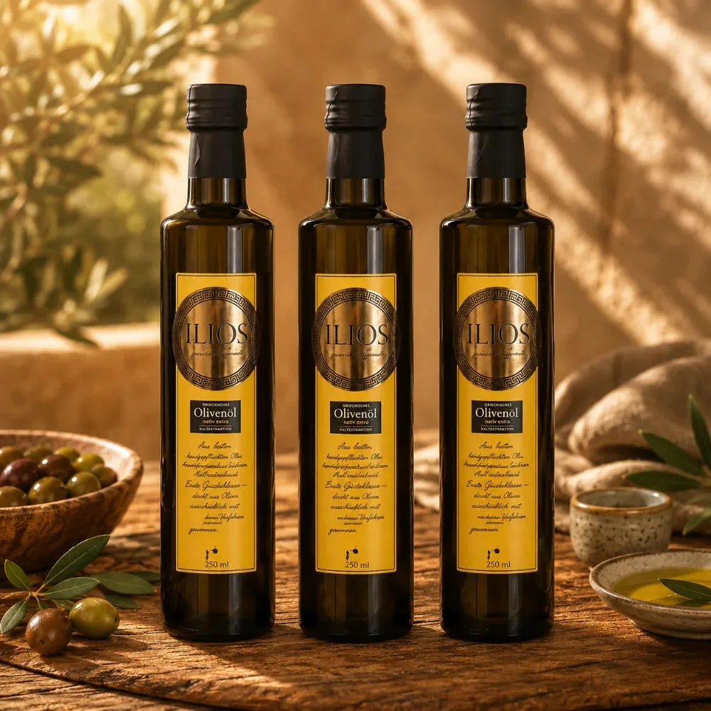 ILIOS Extra natives Olivenöl Dreier Paket (3 Flaschen à 750ml), Ansicht 4