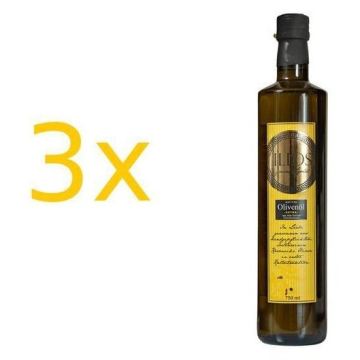 ILIOS Extra natives Olivenöl Dreier Paket (3 Flaschen à 750ml) von ILIOS Grünes Gold