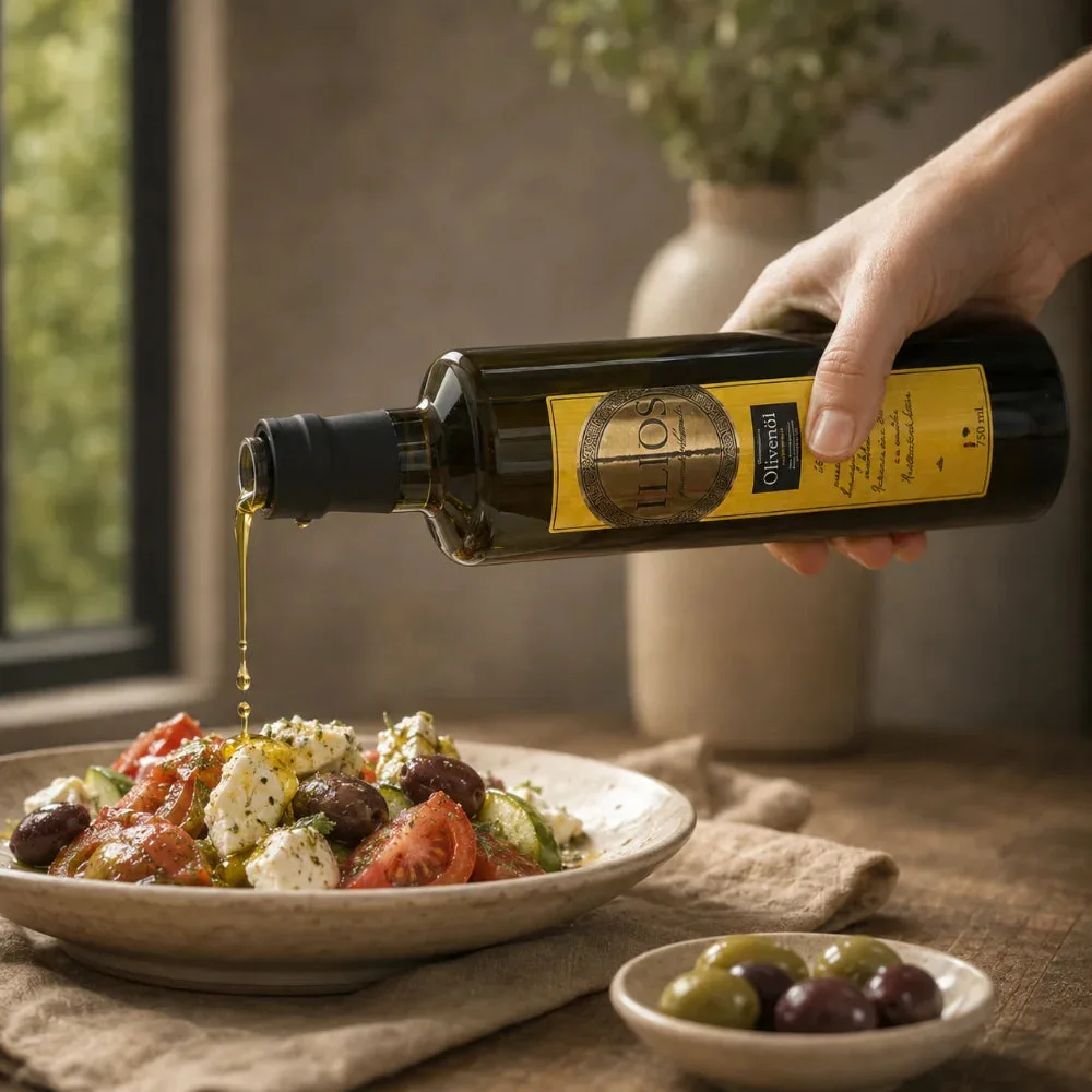 ILIOS Extra natives Olivenöl 750ml Flasche, Ansicht 2