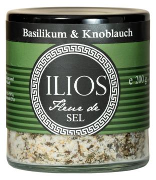 Fleur de Sel Basilikum & Knoblauch fein von ILIOS Grünes Gold