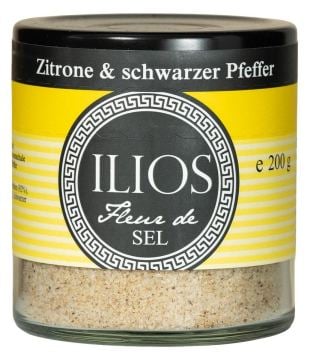 Fleur de Sel Lemon & Black Pepper fein