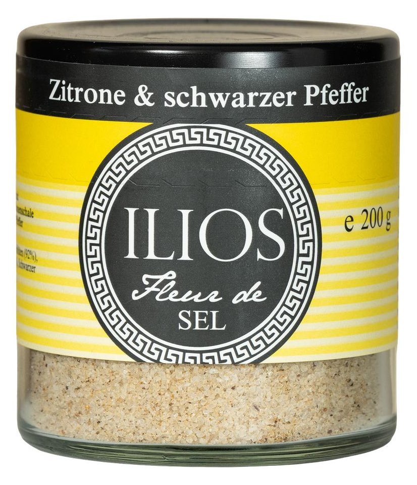 Fleur de Sel Lemon & Black Pepper fein