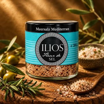 Fleur de Sel mediterran fein von ILIOS Grünes Gold
