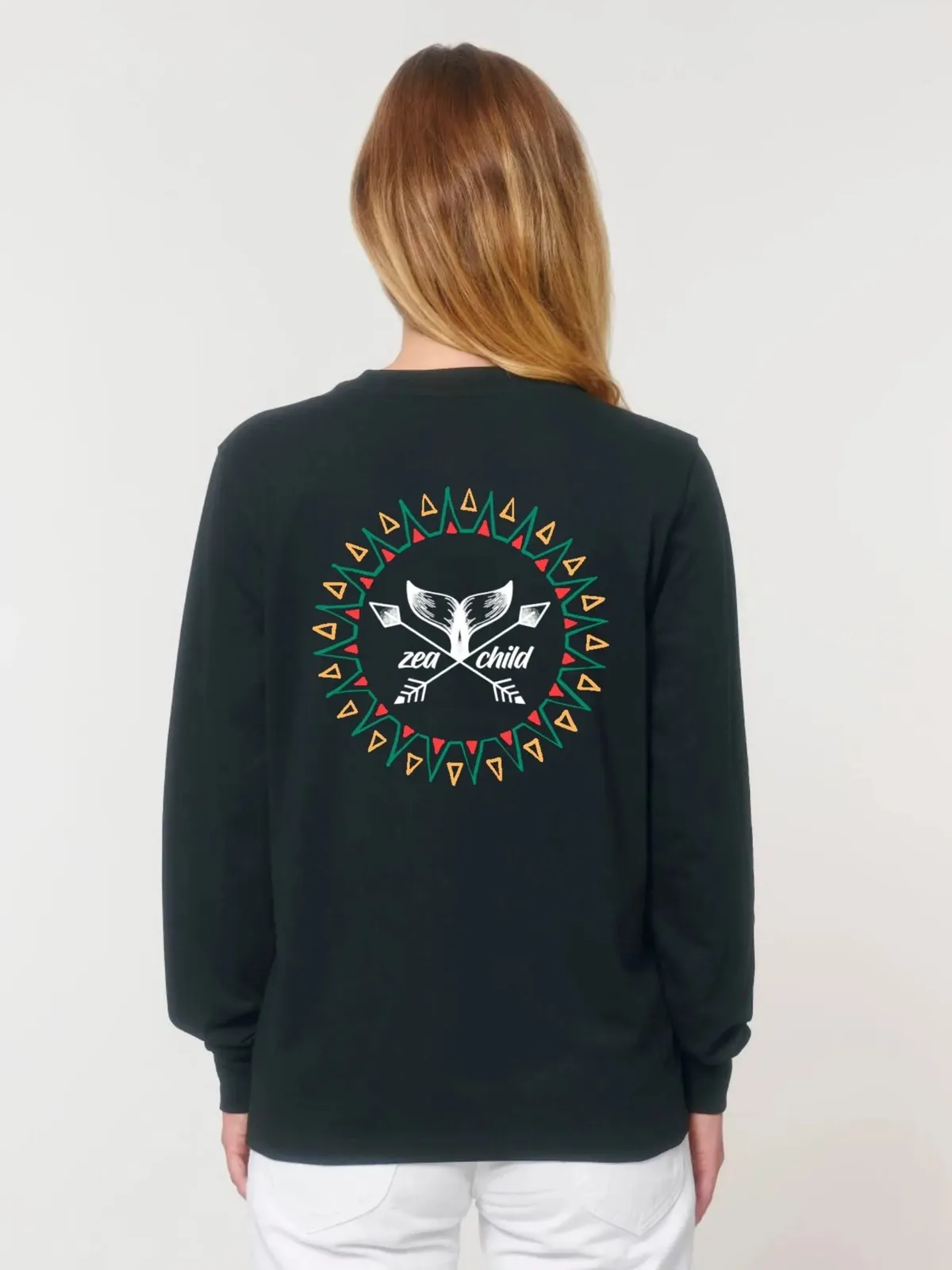 Tribal Longsleeve Unisex Biobaumwolle, Ansicht 2