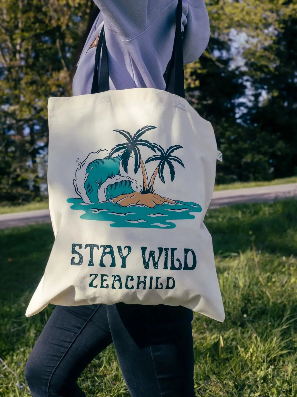 Stay Wild Jutebeutel — Bild 2