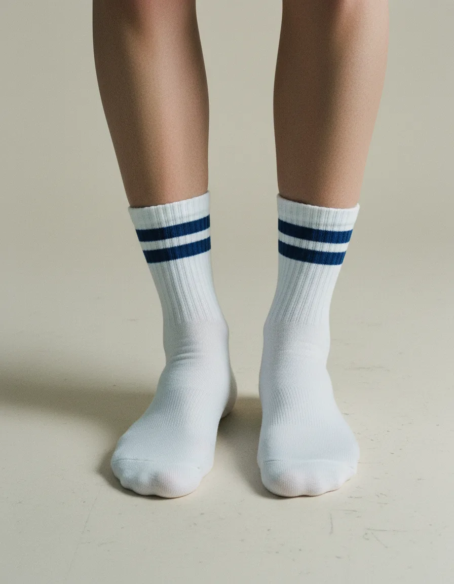 Will Meer - Sportsocken gestreift in navyblau - weiß, Ansicht 3