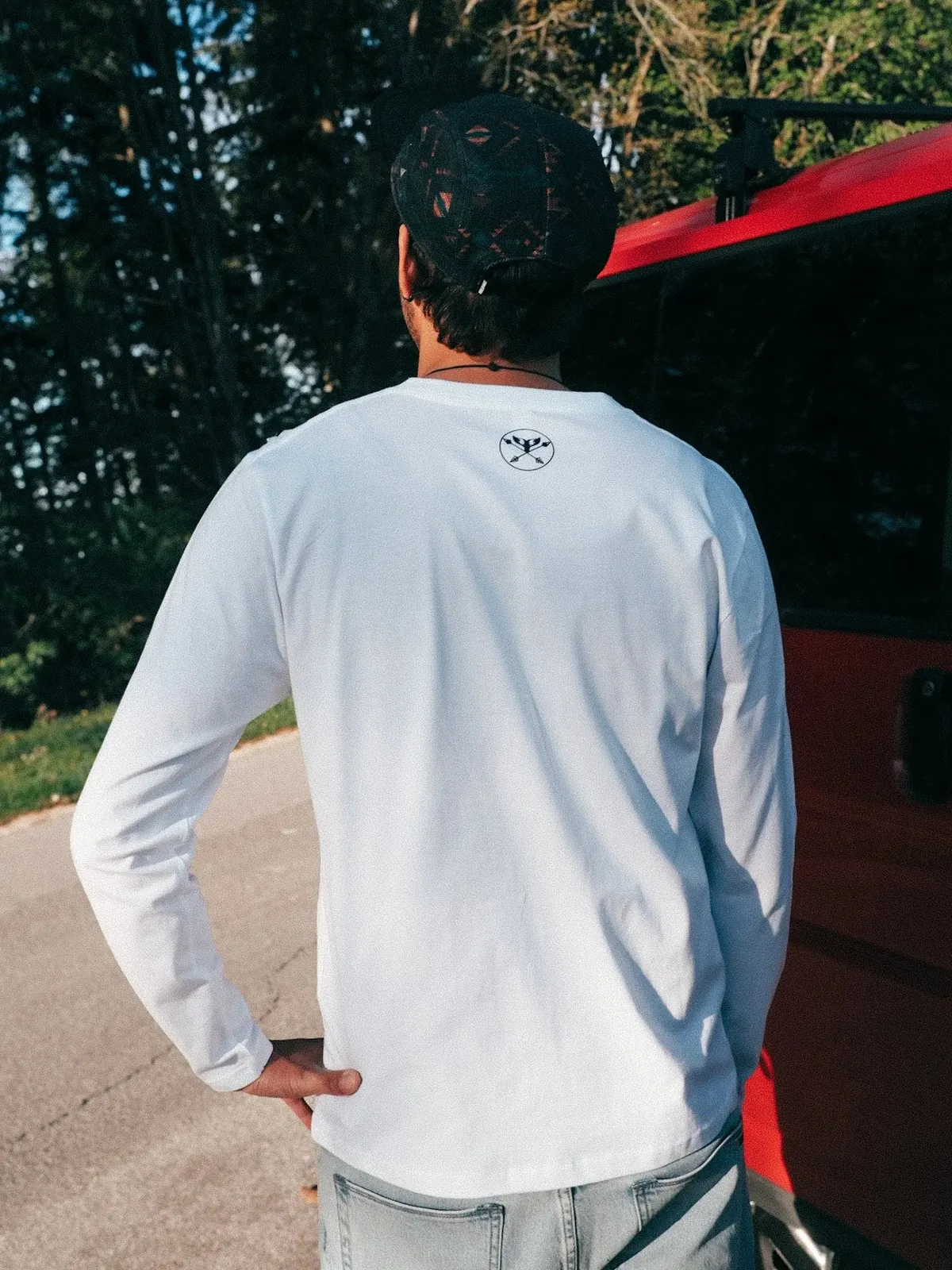 Vanlife - no signal Longsleeve Unisex Biobaumwolle, Ansicht 4