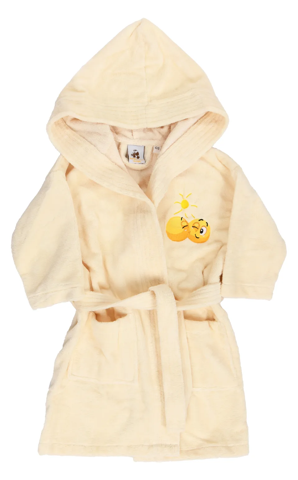 Bademantel - Bambou Twin Velour mit Kapuze KIDS - KISS, Ansicht 2