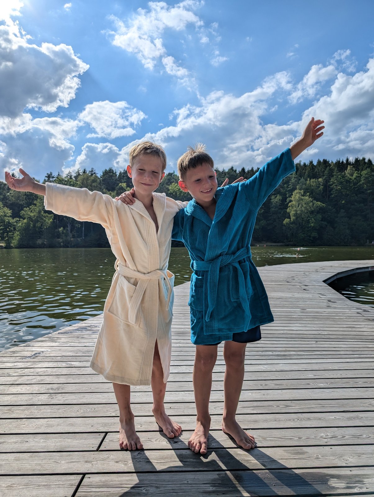 Bademantel - Bambou Twin Velour Kapuze KIDS