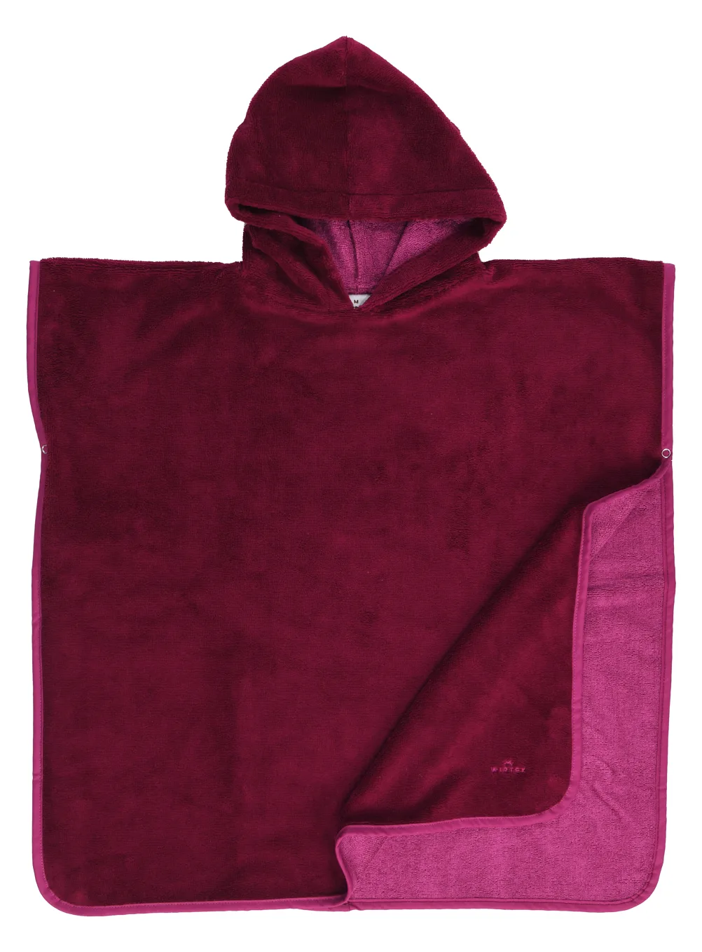 Kinder Poncho mit Kapuze - Bambou Twin Velour, Ansicht 3