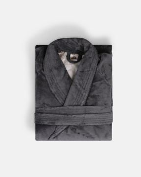 Bademantel - Bambou Twin Velours Schalkragen