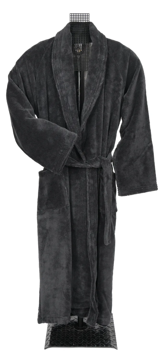 Bademantel - Bambou Twin Velours Schalkragen, Ansicht 3