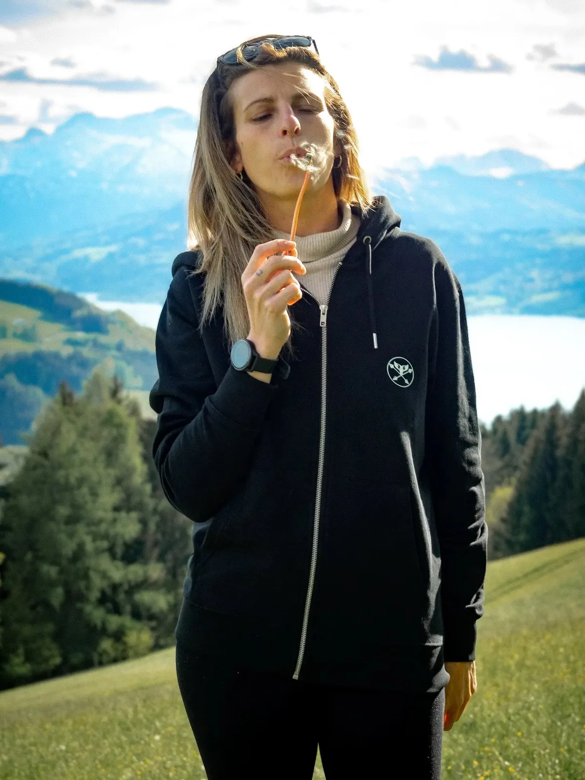 Wal Mandala ZipHoodie Unisex, Ansicht 7
