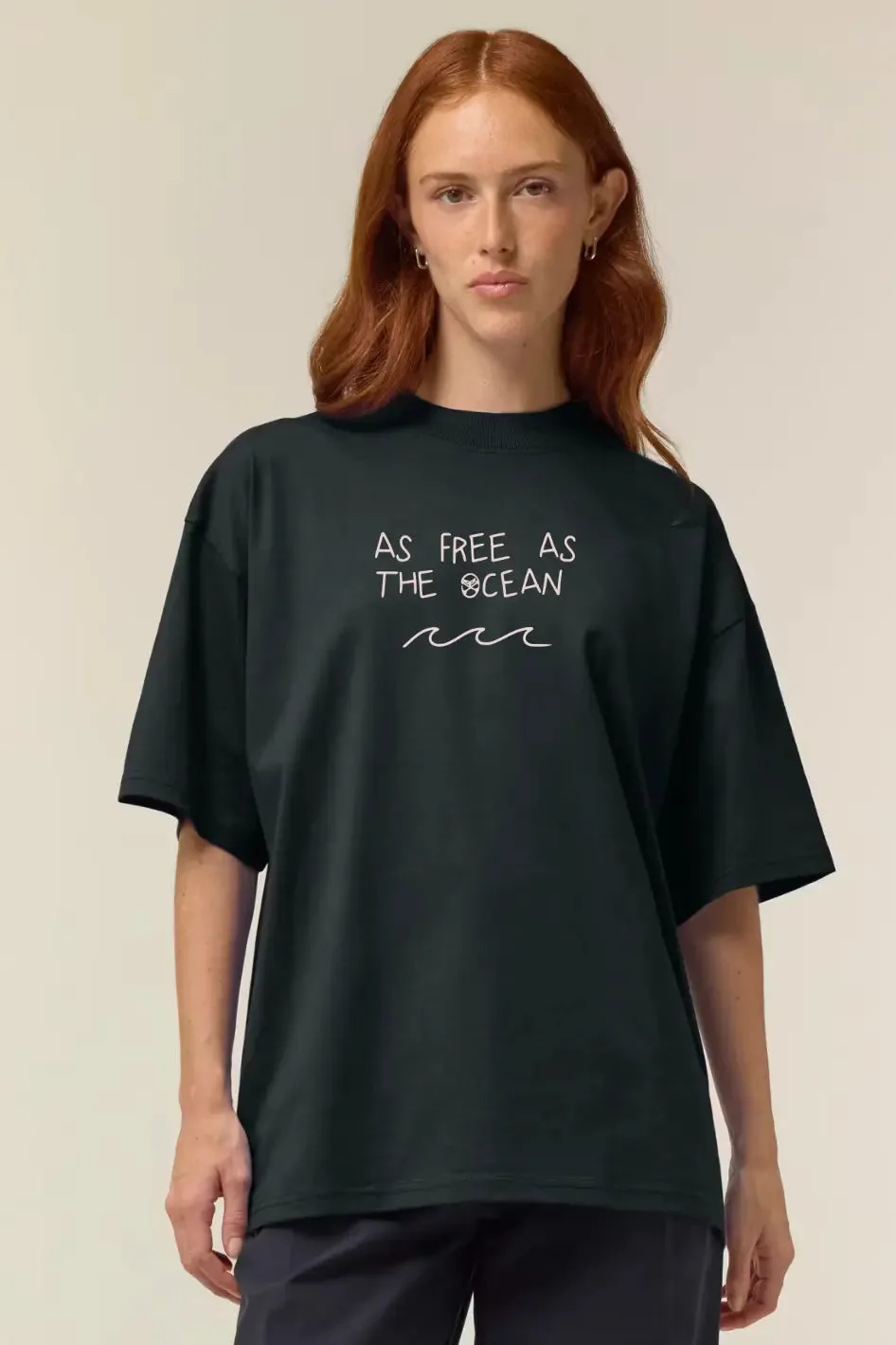 As Free As The Ocean Shirt Unisex Bio, Ansicht 2