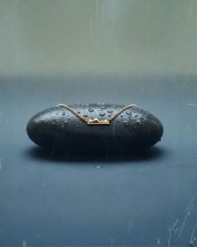 Kette mit Bergmotiv - rostfreier Edelstahl