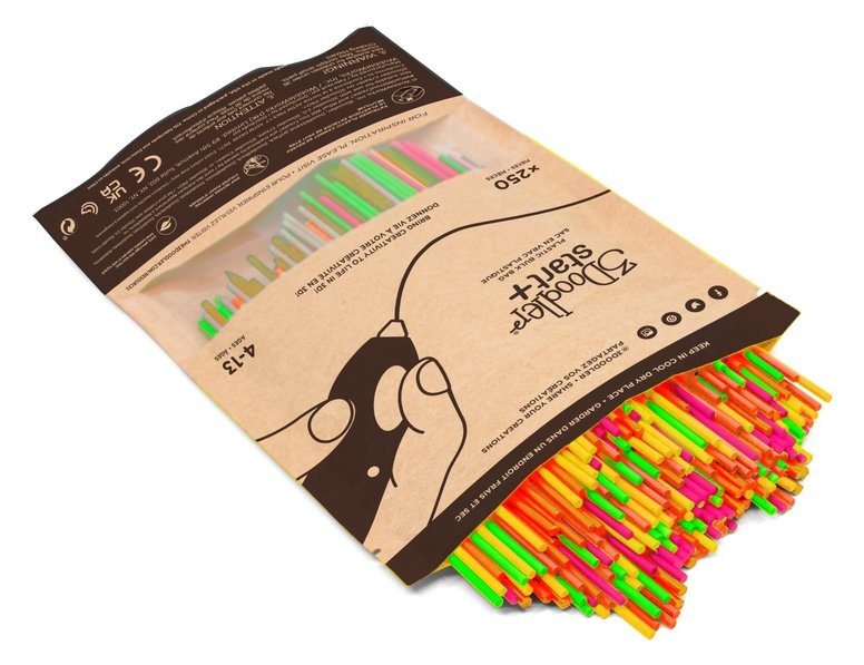 3Doodler Filament Start+ 250 neonrot neonorange neongruen neongelb