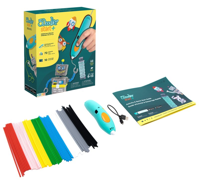 3Doodler Start Plus - Kompostierbarer Kunststoff - 0,77 mm - Schmelzfadenherstellung (FFF) - 2,5 mm - 65 °C - 0,5 min