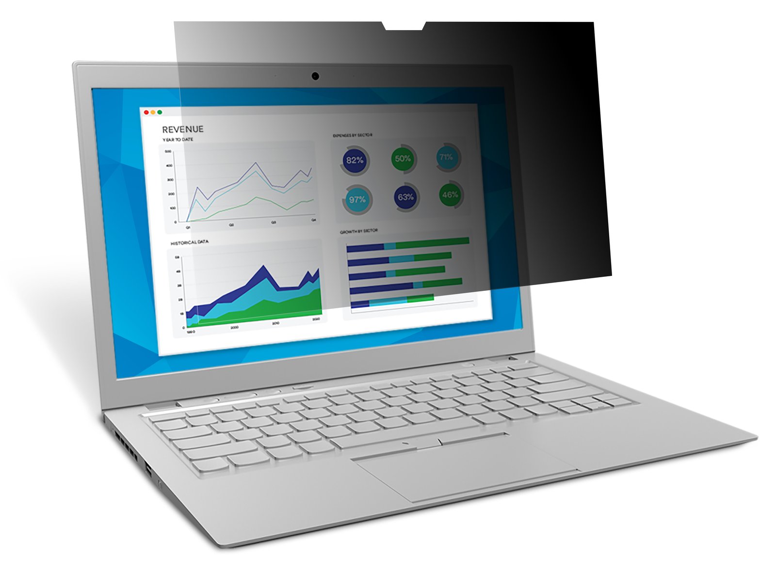 3M Blickschutzfilter for 14.0 Widescreen Laptop with COMPLY Attachment System - Blickschutzfilter für Notebook