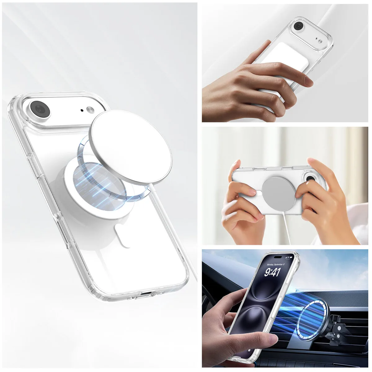 4smarts 3in1 Premium Starter Set für Apple iPhone Air MagSafe-kompatibel, Ansicht 2
