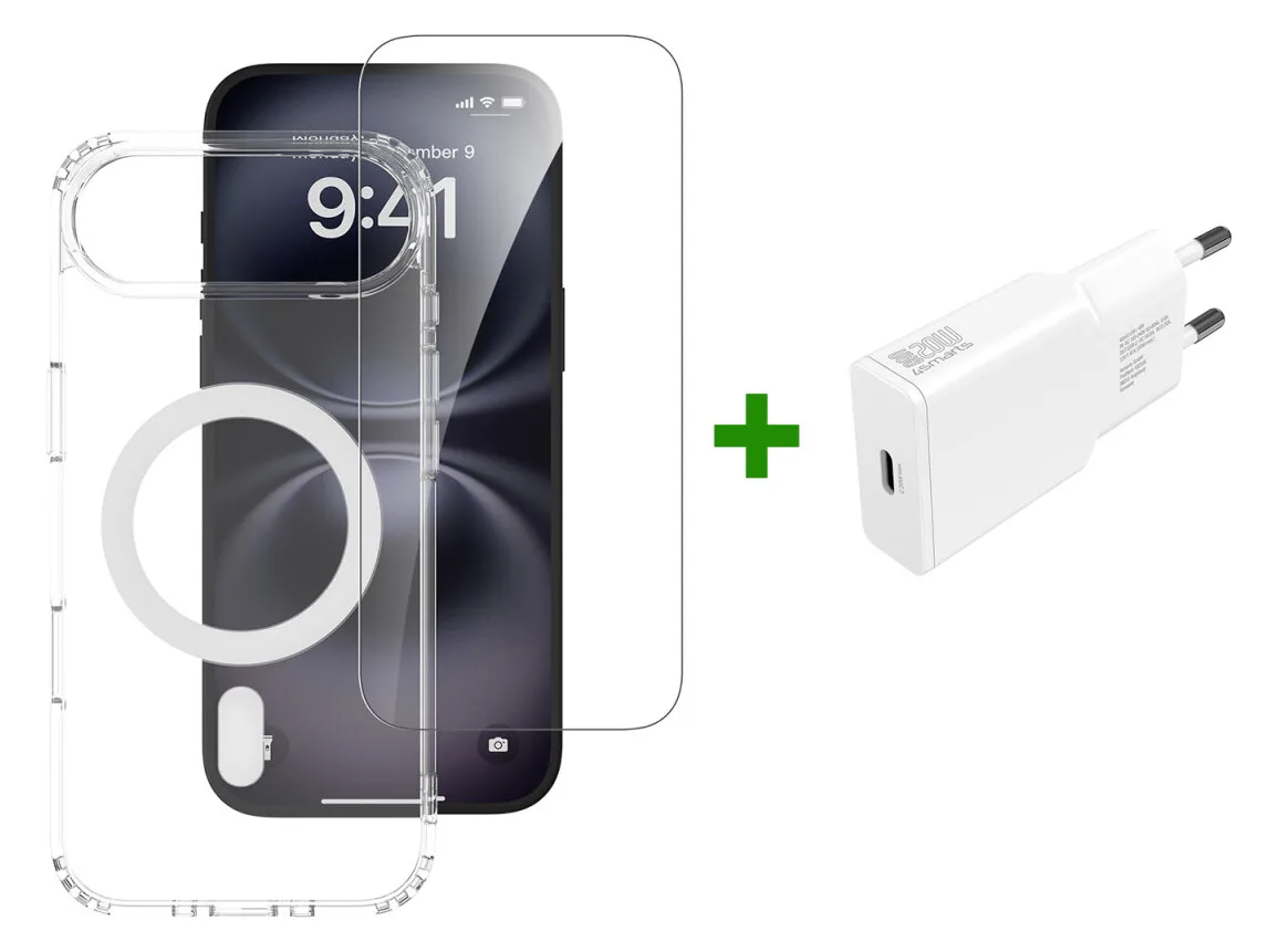 4smarts 3in1 Premium Starter Set für Apple iPhone Air MagSafe-kompatibel, Ansicht 4