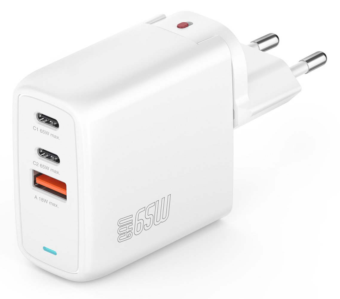 4smarts GaN FlexPro - Netzteil - 65 Watt - 5 A - Apple 2.4A, Fast Charge, Super Charge, Power Delivery 3.1