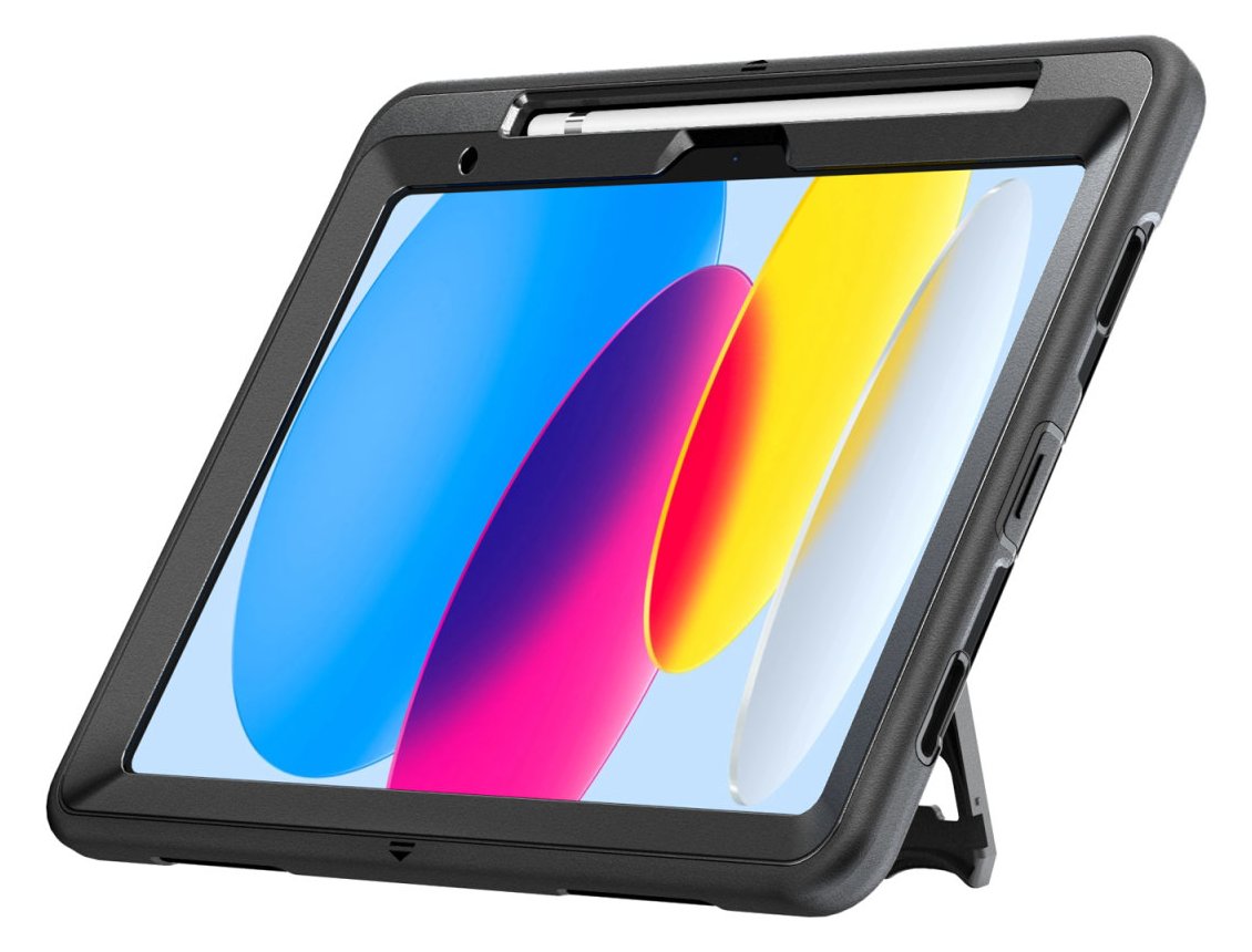 4smarts GRIP - Hintere Abdeckung für Tablet - Polycarbonat, Thermoplastisches Polyurethan (TPU)