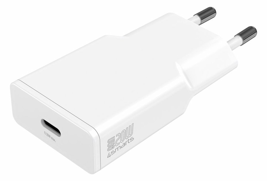 4smarts Ladegerät PDPlug Slim 20W GaN 1C+ USB-C Kabel 1.5 m
