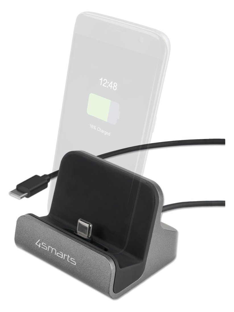 4smarts Ladestation VoltDock USB-C 60W grau