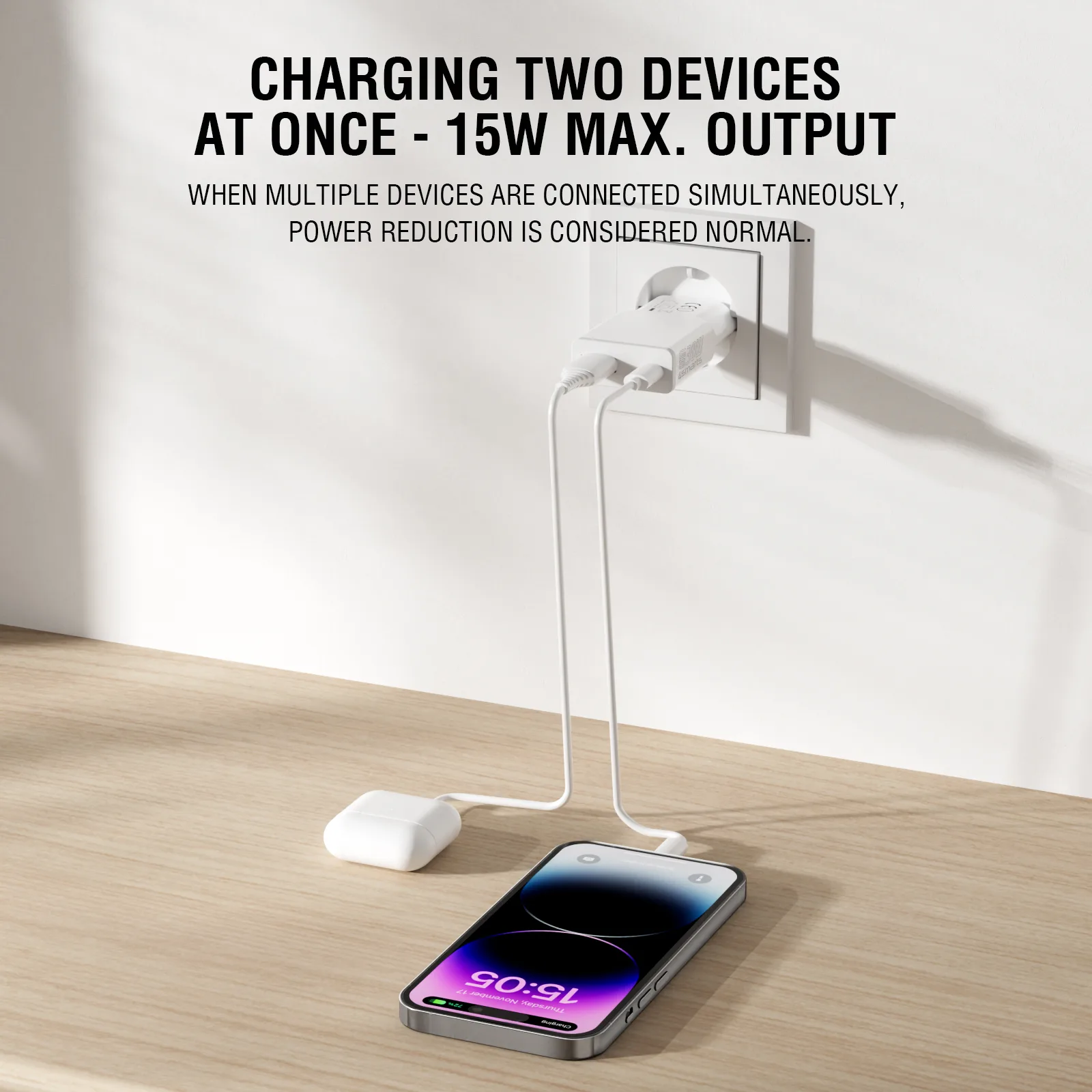 4smarts Netzladegerät PDPlug Slim Duos 30W GaN 1C, Ansicht 2