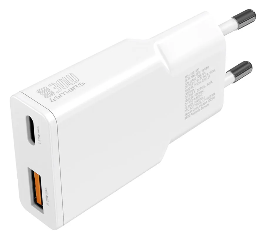 4smarts Netzladegerät PDPlug Slim Duos 30W GaN 1C, Ansicht 4