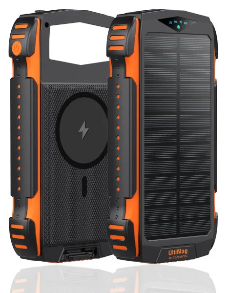 4smarts TitanPack - Solar-Powerbank - Li-Pol - 20000 mAh - 20 Watt - 3 A - 5 Ausgabeanschlussstellen, Ansicht 2