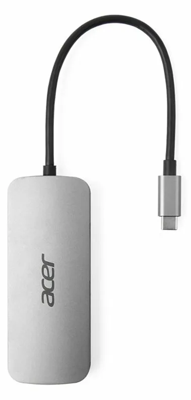 Acer 7in1 Dongle 3xUSB A/1xSD/1xmicroSD/1xHDMI/silber, Ansicht 2