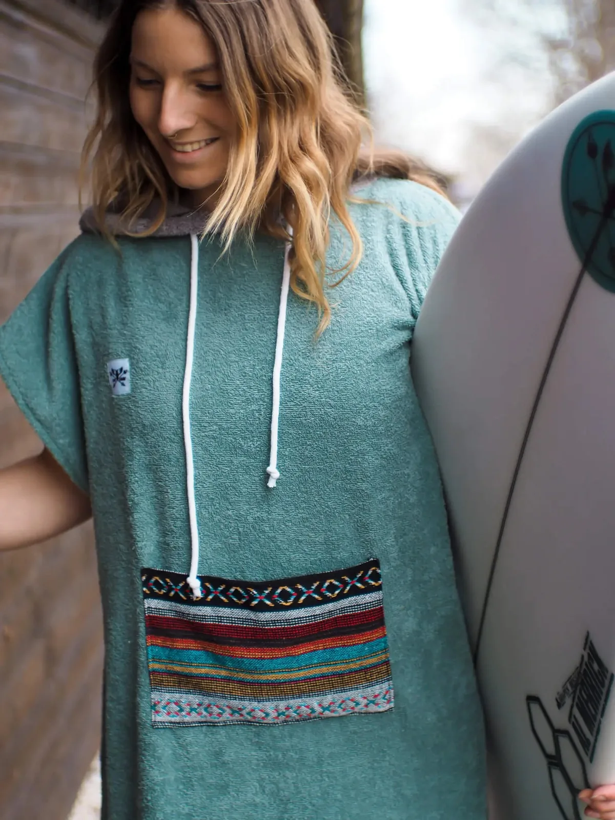 Surfponcho Aztek Unisex Bio-Frotte, Ansicht 2