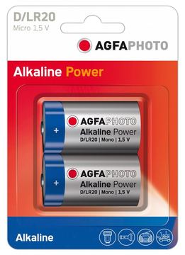AgfaPhoto Batterie 2 x D - Alkalisch von LumaTech