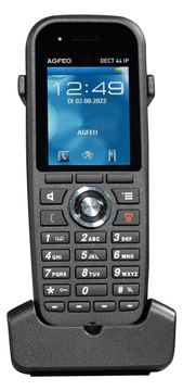 AGFEO Telefon DECT44 IP schwarz - (Erweiterungs-)Handgerät - Voice-Over-IP von LumaTech