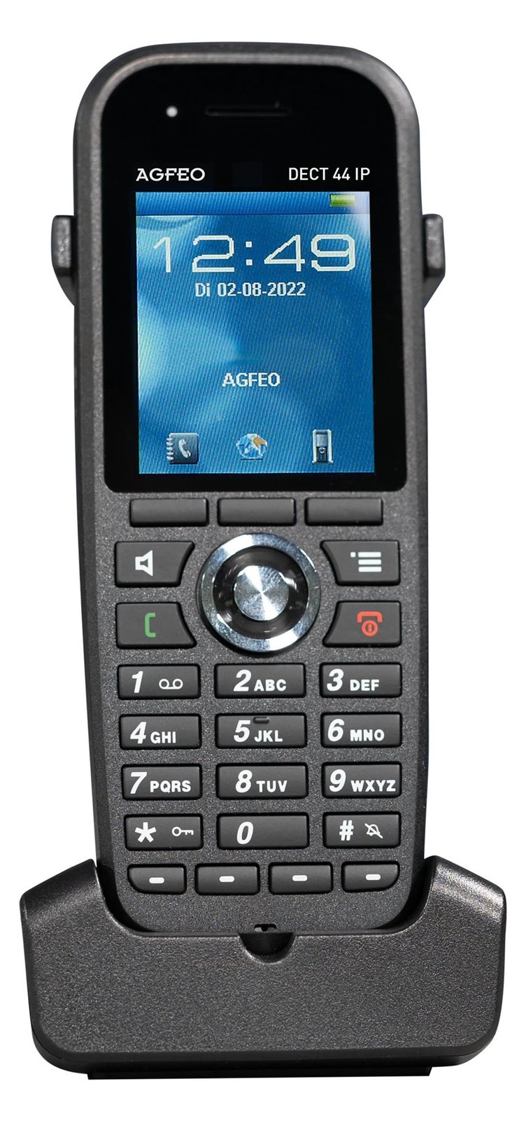AGFEO Telefon DECT44 IP schwarz - (Erweiterungs-)Handgerät - Voice-Over-IP