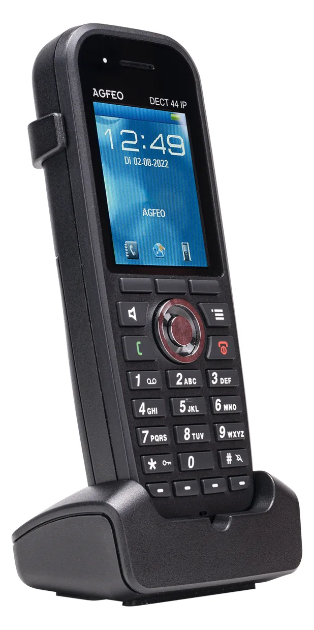 AGFEO Telefon DECT44 IP schwarz - (Erweiterungs-)Handgerät - Voice-Over-IP, Ansicht 2