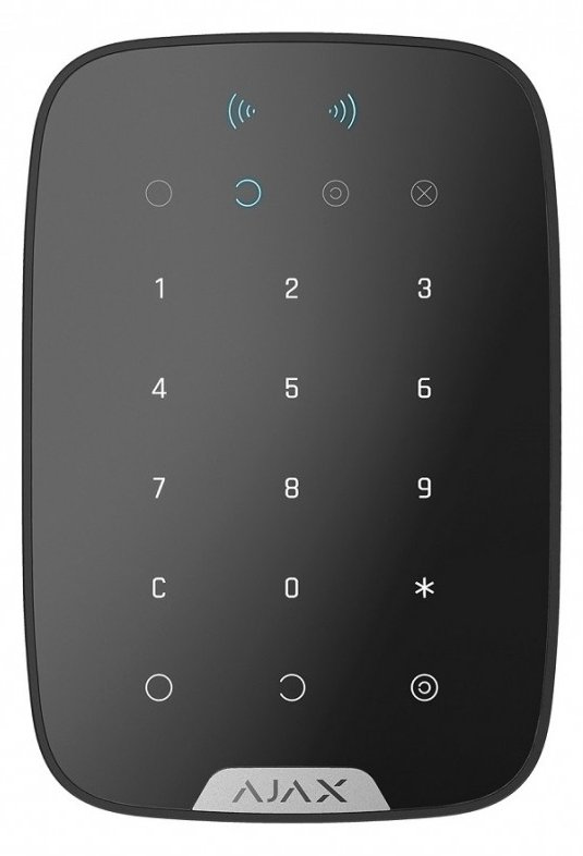 Ajax Systems Keypad Plus Jeweller Schwarz