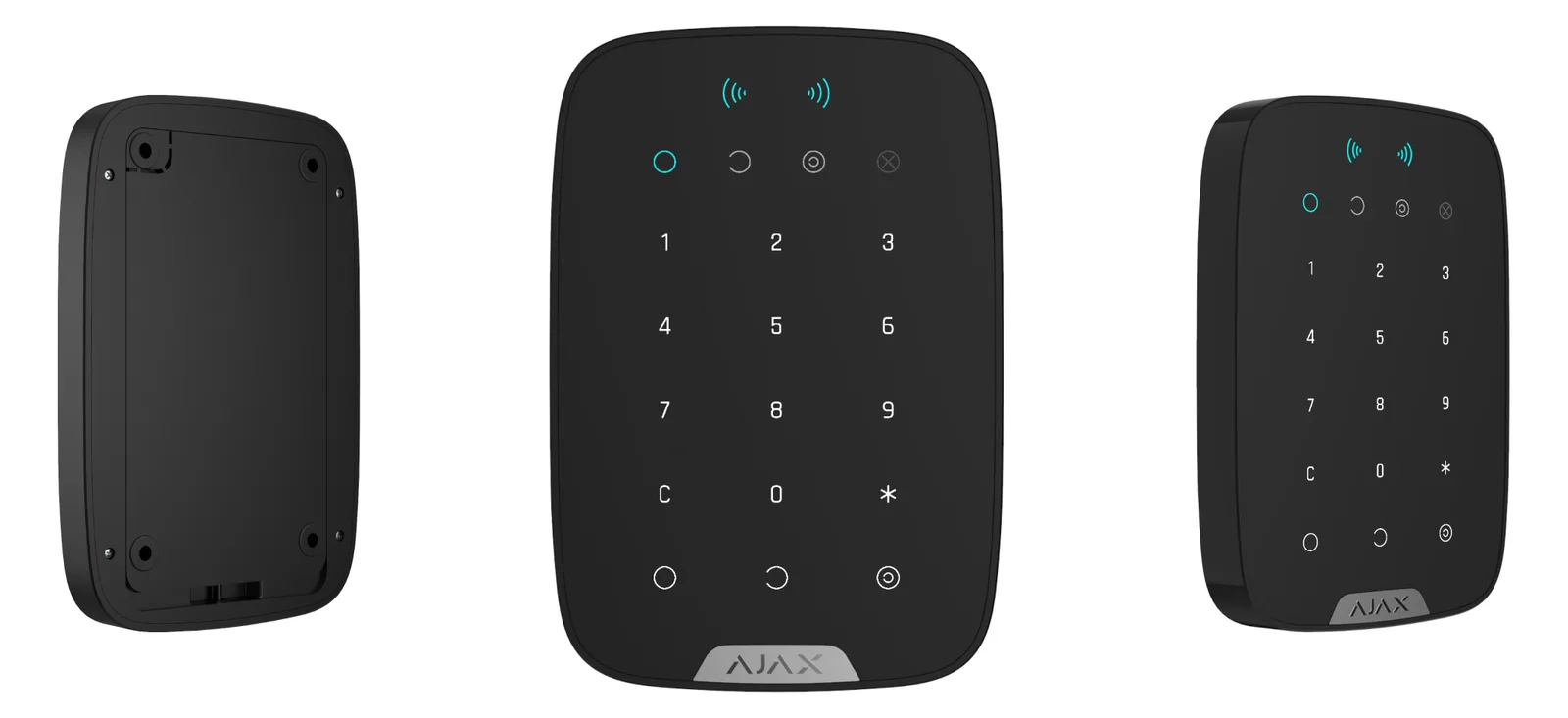 Ajax Systems Keypad Plus Jeweller Schwarz, Ansicht 2