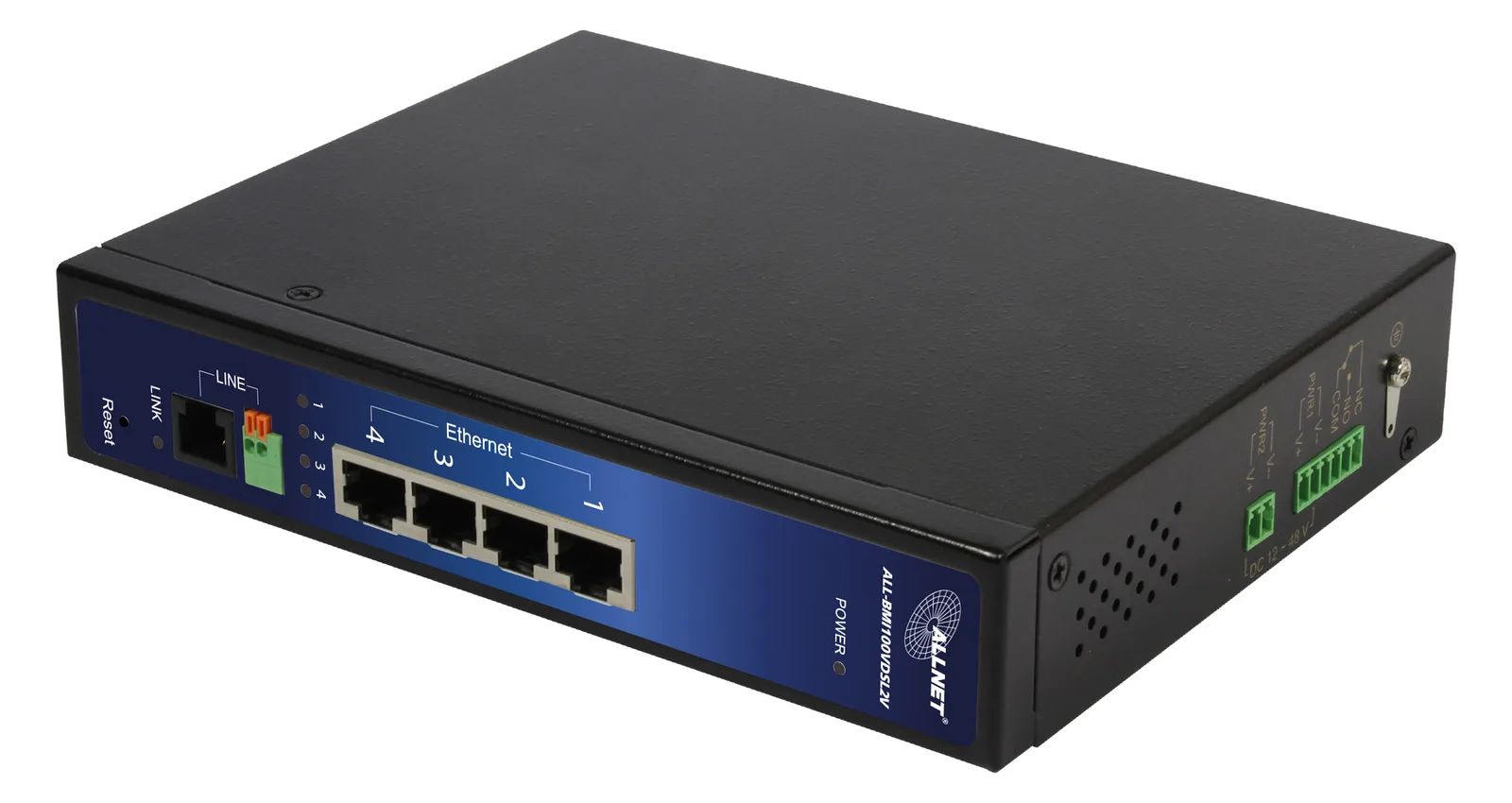 ALLNET 172755 - Netzwerkbrücke - 100 Mbit/s - Eingebauter Ethernet-Anschluss - Schwarz, Ansicht 2