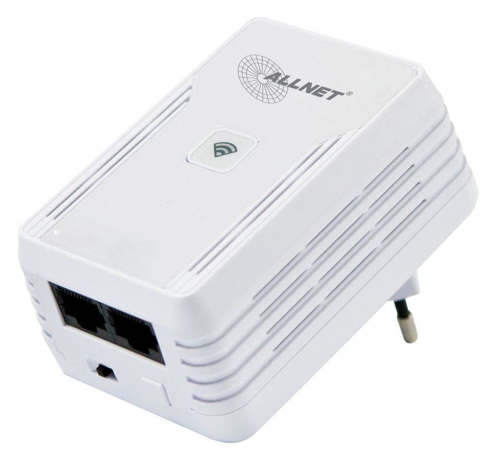 ALLNET ALL1682511V2 500Mbit/s Eingebauter Ethernet-Anschluss WLAN Weiß 1Stück(e) PowerLine Netzwerkadapter