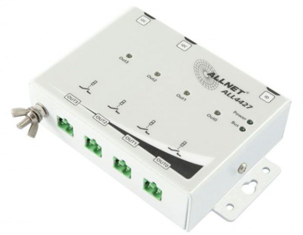ALLNET ALL4427 / Relaismodul 4 Port 250V / 10A im Gehäuse