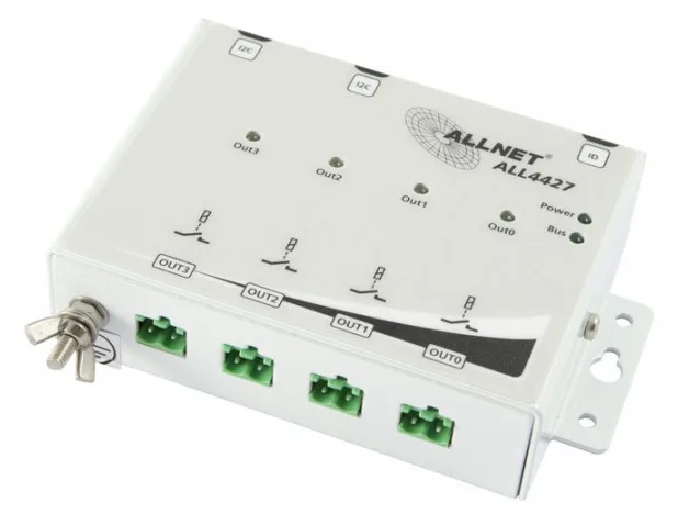 ALLNET ALL4427 / Relaismodul 4 Port 250V / 10A im Gehäuse, Ansicht 2