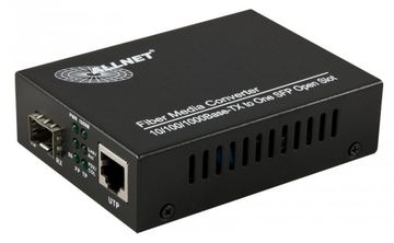 ALLNET ALL-MC104G-SFP1 1000Mbit/s Multi-Modus - Einzelmodus Schwarz Netzwerk Medienkonverter von LumaTech