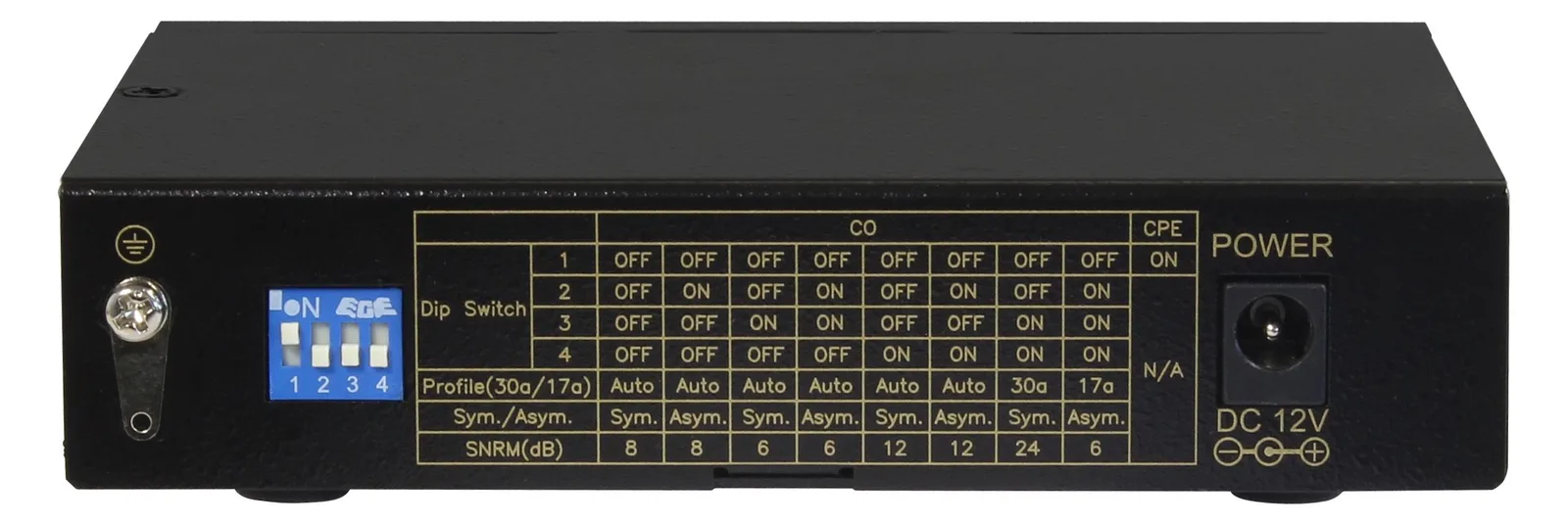 ALLNET ALL-MC116VDSL2 - 2x RJ45 - SFP - 10BASE-T - 100BASE-T - 160 Mbit/s - Schwarz - ADSL (RJ-11) - Ethernet (RJ-45), Ansicht 4