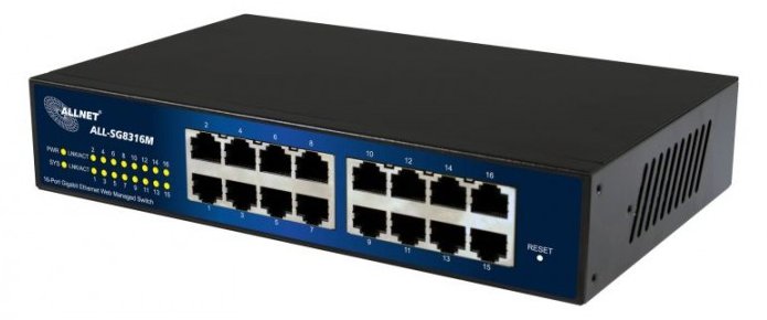 ALLNET ALL-SG8316M - Switch - managed - 16 x 10/100/1000