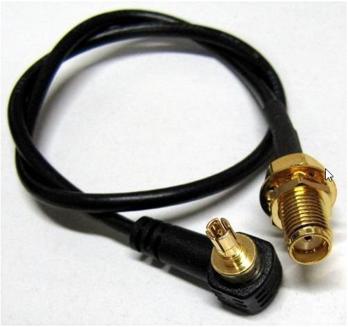 ALLNET ANT-PIG-SMAF-CRC9 - 0,15 m - SMA - CRC9 - Schwarz