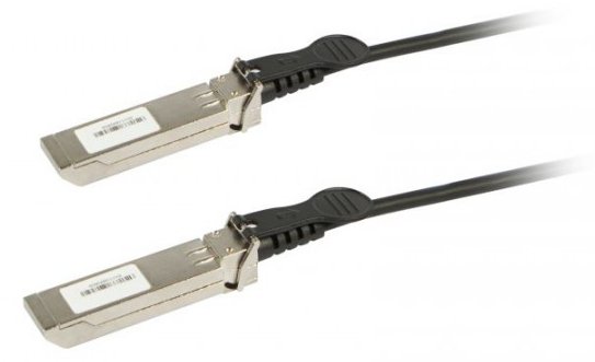 ALLNET SFP+/SFP+ - 10Gbit - 1m Schwarz - Silber Glasfaserkabel