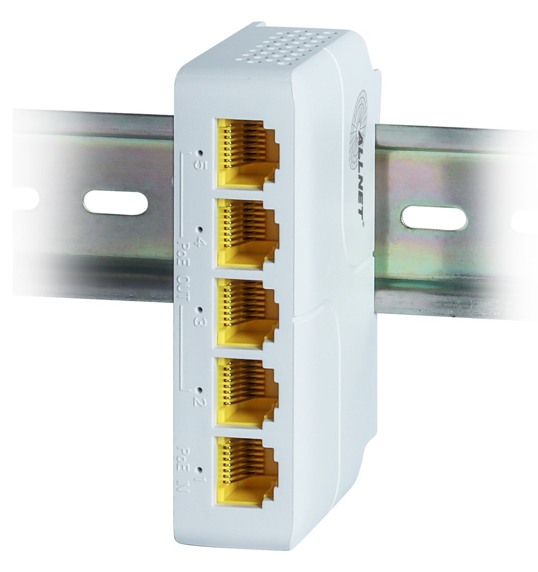ALLNET Switch unmanaged• 5x GbE• PoE Budget 85W• 1x bt out 3x - Switch - Kupferdraht