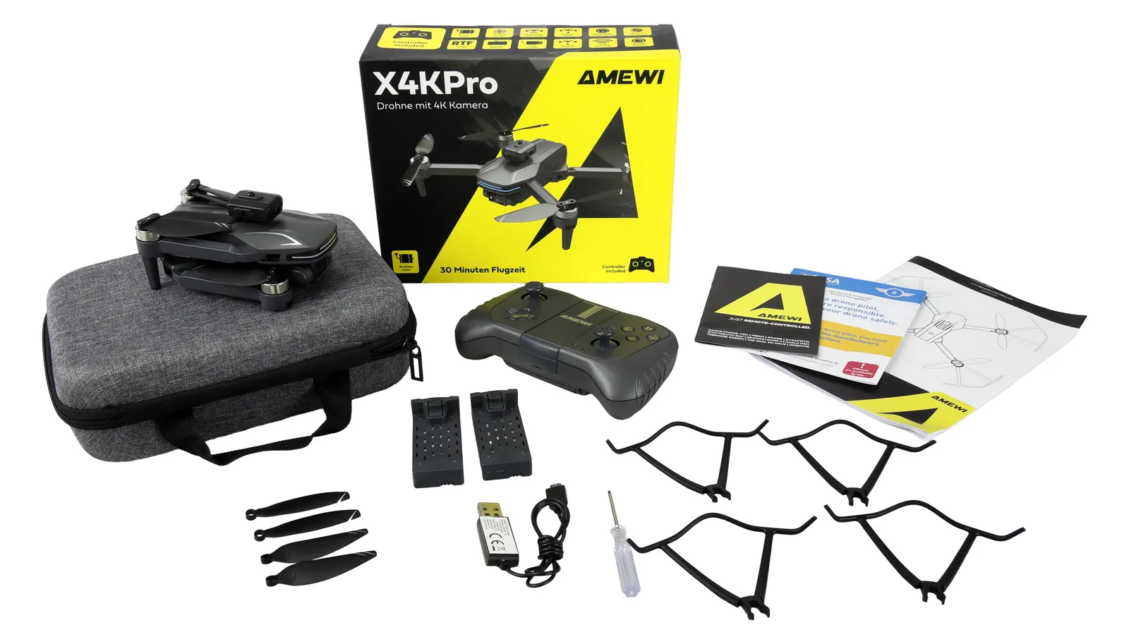 Amewi Drohne AMXFlight X4KPro mit Kamera brushless 14+, Ansicht 2